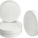 Plant Saucer Pot Tray Planter Saucers 4 Pack 4 in,5 6 7 8 9 10 11 12 13 Inch for Indoors Outdoor, Durable Sturdy Ceramic Flower Drainage drip Water Tray for Glazed Pots Base (4 Inch-White)