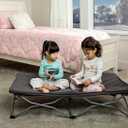 Regalo My Cot Portable Toddler Bed, Foldable Kids Travel Bed & Camping Cot, Lightweight Sleeping Cot for Toddlers, Indoor/Outdoor, 46.5 x 24 x 9.5, Gray, 1 Count