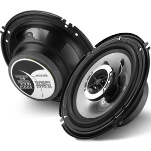 6in 2-Way Coaxial Car Speakers, 400W (100W RMS), Universal Car Stereo Speaker Replace, Auxiliary Coaxial Speaker W/Wire & Cover (Pair)