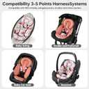 Infant Insert Compatible with 4moms Mamaroo & Graco Swing and Infant Car Seat, Stroller, Other Baby Swing, Rocker, Bouncer, Bassinet Newborn Insert Head & Body Support Cushion, Reversible Design, 1"D x 1"W x 1"H