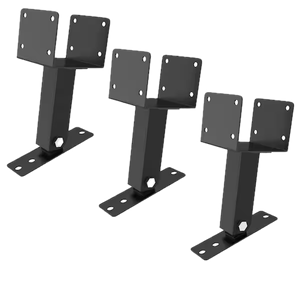 3Pcs Heavy Duty Adjustable Pergola Roof Riser Brackets Kit with Screws for Gazebo, Weather-resistant & Durable