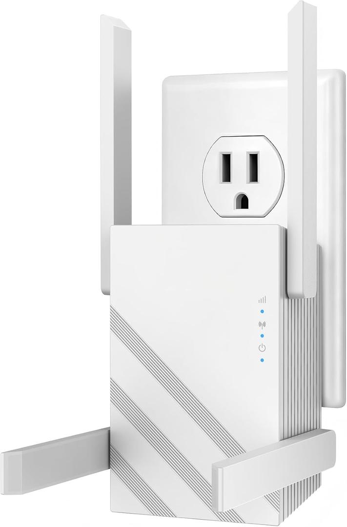 2026 1.2Gbps WiFi Extender Signal Booster, Up to 12880 Sq. Ft, Dual Band(5GHz/2.4GHz), Easy Setup WiFi Range Extender for Home with Ethernet Port, Stable Speed Repeater with 100+ Devices (White)