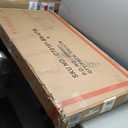 HOMISSUE Coffee Table, Rustic Rectangle Coffee Table with 2-Tier Storage, Engineered Wood Center Table with Open Shelves, Minimalist Coffee Table for Living Room, 47 Inch, Oak Brown