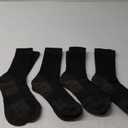 APTYID Men's Moisture Wicking Cushioned Crew Work Boot Socks (4-Pairs)