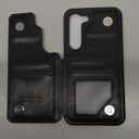 DJDUCK Designed for Samsung Galaxy S23 Case Wallet with Card Holder, [Magnetic Clasp Cover] [RFID Blocking Leather Protection] Shockproof Women Men Cases for Samsung S23 Black