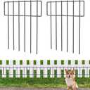 20 Pack Garden Animal Barrier Fence, Rustproof Metal Anti Doggie Digging Garden Border,Dogs Rabbits Blocker Fence for Outdoor Yard,Total 10.8ft(L) x 17inch(H), size: 13" x 16.5"