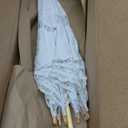 Lace Parasol Umbrella Vintage Wedding Bridal Lace Umbrella for Decoration Photo Tea Party 32 Inch Adult Size (02 White)