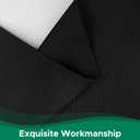 Biscaynebay Wrap Around Bed Skirts for Twin & Twin XL Beds 15" Drop, Black Adjustable Elastic Dust Ruffles Easy Fit Wrinkle & Fade Resistant Silky Luxurious Fabric Machine Washable