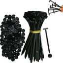 100pcs Nylon Universal Cable Tie Buckle, Heavy Duty Self-Locking Nylon Zip Ties Holder, New Multifunctional Cable Tie Buckle for Car Daily Repair