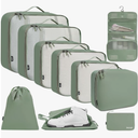 BAGAIL 6 Set/8 Set/10 Set Packing Cubes Various Sizes Packing Organizer for Travel Accessories Luggage Carry On Suitcase