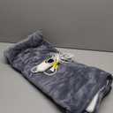 Homemate Heated Blanket Electric Throw - 50"x60" Heating Blanket Throw 1/2/4/6/8 Hours Auto-Off 10 Heat Level Over-Heat Protection Flannel Sherpa ETL Certification (01 - Light Grey)