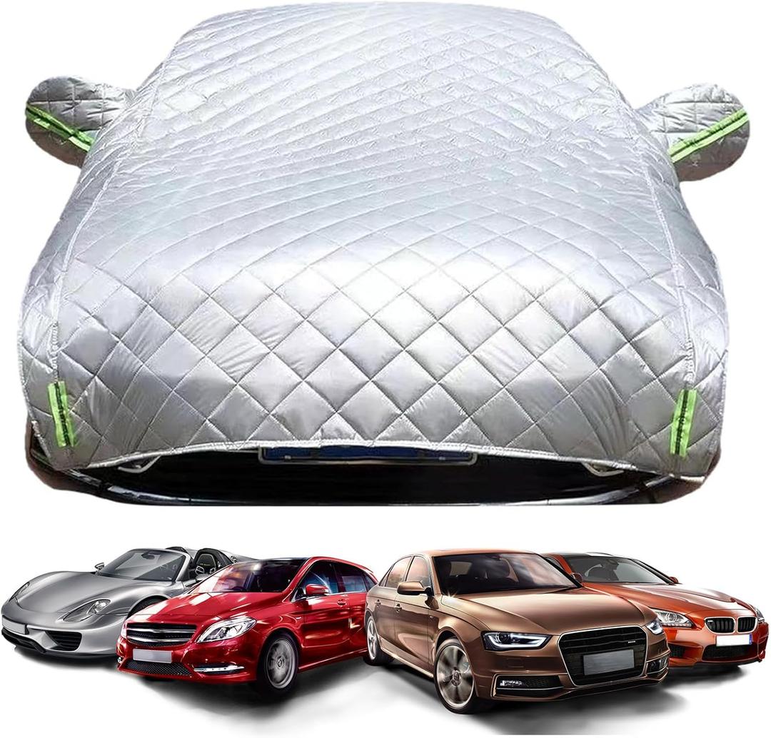 Hail Protector Car Cover, 5-Layer Thickened Hail Storm Protector Padded Car Cover SUV, Durable Snow proof Waterproof Windproof Sun UV Blanket Outdoor All Weather Automobile Protection (SUV)