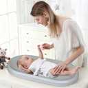 Baby Changing Pad - Lightweight Wipeable Foam Changing Pad, Comfortable and Waterproof, Fits All Changing Table, 30"x 15.6", Gray