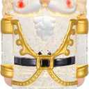 Valentine's Day Nutcracker Soldier Snow Globe with Music & 6H Timer Water Snow Globe Lantern USB & Battery Operated Tabletop Decoration for Valentine Festival Decorations Gifts (Gold Nutcracker)