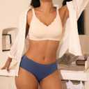 BAMBOO COOL Womens Underwear, Moisture-Wicking Briefs, Soft and Breathable Panties, Mid Waist, 5-Pack (L)