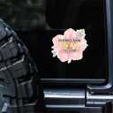 10 x in Christ Alone My Hope is Found Christian Quote Sticker, Watercolor Flower Design, 5 Inch Waterproof Vinyl Decal for Trucks, Cars, Laptops, Tumblers