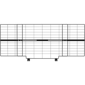 16-Inch Height Extension for Pet Gates, Adjustable Top Extension Piece for 26-42 Inch Wide Gates, Prevents Cats from Jumping Over, Black