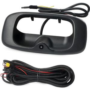Tailgate Handle Backup Camera Compatible with 1999-2006 Chevy Silverado GMC Sierra 1500 2500 3500 HD Waterproof Reversing Rear View Back Up Camera, Tailgate Handle Backup Kit Replaces# 15228541