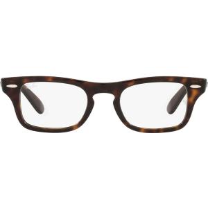 Ray-Ban Kids' Ry9083v Mister Burbank Rectangular Prescription Eyewear Frames (Havana/Demo Lens)