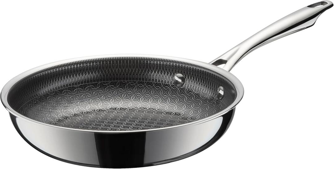 Cuisinart FusionElite+ Nonstick Tri-Ply Stainless Steel Skillet, 8 Skillet Frying Pan with PURELYSEAR Ceramic Nonstick Technology, Scratch Proof, Cool Grip Handles, Dishwasher Safe