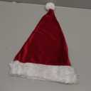 Christmas Hat, Santa Hats for Adults & Kids Red Velvet Comfort Extra Thicken Holiday Xmas Hat for New Year Festive Party