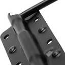 12 Pack 124mm Spring Loaded Case Handle, Folding Pull Handle, Surface Mount Chest Handles with Rubber Grip, Heavy Duty Chest Handle for Flight Case, Speaker, Cabinet, Black