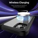 ANB for iPhone 11 Case,Hard PC+Soft Silicone 3in1 Heavy Duty Military Grade Shock Resistant Case for iPhone 11 6.1 Inch Support Wireless Charging. (Black)