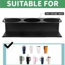 3 Pack Magnetic Cup Holder for Fridge, Water Bottle Tumbler Organizer for Stanley/Yeti/Owala,Tumbler Lid Organizer, 20/30/40oz Stanley Accessories Space-Saving Cup Storage Rack for Kitchen