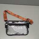 BAGAIL Clear Bag Stadium Approved Crossbody Shoulder Messenger Clear Purse with Adjustable Strap (01grey)