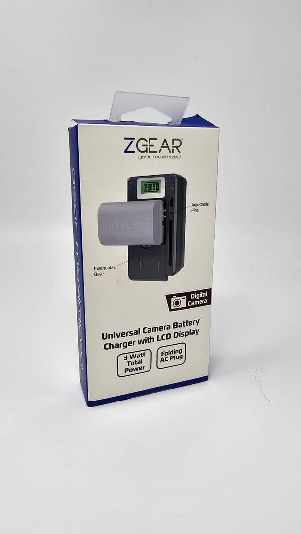 ZGEAR - Universal Camera Battery Charger W/LCD Charge Display
