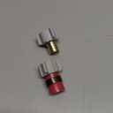 (Znkiok 2 Pack)3/4" Pex x 1/2" Female NPT Swivel Adapter, Brass Crimp Pex Fittings,Rv Plumbing Water Line Faucet Connector For TubesASTM F1807,No Lead Brass,NSF,UPC.