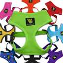 EcoBark Dog Harness - Max Comfort Luxurious Soft Mesh - Over The Head No Pull & No Choke Halter Harness Vest - Eco-Friendly Body Harness - Green - Size S