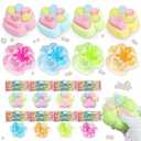 Taba Squishies Paw, 8Pcs Cat Paw Squeeze Toys, Sticky Stress Toys, Cute Kawaii Sensory Toys, Clear Fidget Toys for Stress Relief, Novelty Cute Things Party Favors for Kids Adults