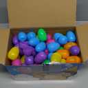 LEASEN 50 Pcs Prefilled Easter Eggs Filled with Toys Inside for Kids, Easter Egg Hunt, Basket Stuffers Fillers, Filled with Toys Party Favors for Boys Girls, Classroom Prize Supplies