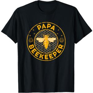 Papa Beekeeper, Bee Whisperer Distressed Retro Style T-shirt T-Shirt S