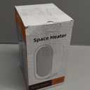 Space Heater, Portable Heater for Indoor Use, Small Electric Heaters with Overheat & Tip-Over Protection, Mini Desk Heaters for Office Bedroom Bathroom, Compact & Efficient Heating, White