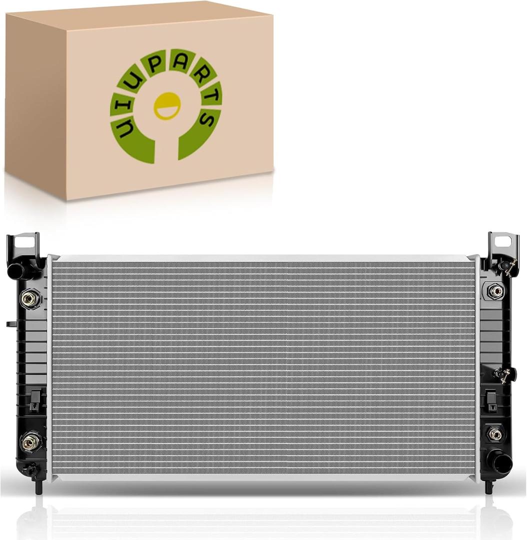 UIU 34Inch 2370 Engine Coolant Radiator with EOC Engine Oil Cooler Compatible with Chevy Chevrolet Silverado 1500 1999-2013, Silverado 2500 1999-2004& GMC Sierra 1500 2500 3500 Replace# 52486596