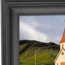 16x28 inch Picture Frame Solid Wood Black,Suitable for Panoramic Photo Frame/Posters/Painting/Group Photo/Puzzle (A23B1628)