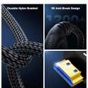 Cratree HDMI Cable 15FT Long - Certified 8K Ultra High Speed HDMI Cable,48Gbps Braided HDMI Cord,8K 60hz,4K 120hz,eARC,HDCP 2.2&2.3 - Compatible for HDTV/PS5