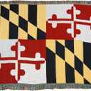 Northwest Maryland State Flag Woven Tapestry Throw Blanket, 48" x 60"