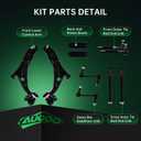 AUQDD 10Pc Front End Suspension Kit Fit For 2007-2014 Fo-rd Edge, 2007-2015 Li-ncoln MKX, 2 Lower Control Arm w/Ball Joint 2 Sway Bar Link 4 Outer Inner Tie Rod End (K620486 K750159 EV800576 ES800473)