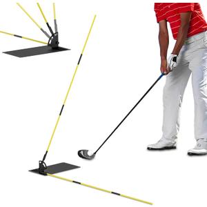 Golf Alignment Sticks - Golf Sticks Alignment Aid Golf Alignment Rods for Aiming, Putting, Full Swing Trainer, Posture Corrector Golf Training aid with Clear Tube Case