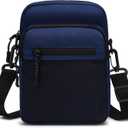 Lohol Small Messenger Bag for Men Women, Water Resistant Adjustable Crossbody Sling bag Purse for Travel Sports