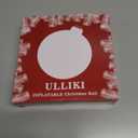 ULLIKI Christmas Decorations Inflatable Ball- Large PVC Outdoor Christmas Ornaments- Giant Hanging Yard Tree Decor for Outside Holiday (Blue)