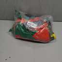 Ramede 16 Pcs Christmas Elf Apron and Hat Set, 8 Aprons and 8 Hats Elf Costume Kits Accessories (Green, Red)