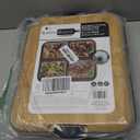 Farberware BuildABoard Bamboo Cutting Board with Single Storage Compartment, Clear Locking Lid, Black Handles, Perfect for Charcuterie & Snacks