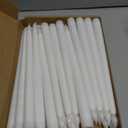 Treela 24 Pcs Flameless Taper Candles Battery Operated Bulk Fake Candles Light LED Candle Sticks Flickering Tapered for Easter Wedding Anniversary Decoration(Basic,11 Inch,White)
