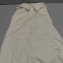 Alimens & Gentle Beige Dress Shirt Men Regular Fit Stretch Stain Shield Long Sleeve Solid Business Wedding Button Down Shirts, Beige, Large