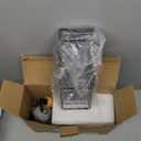 Moforoco Kitchen Dish Soap Dispenser Set, 16OZ Glass Bottle, Hand and Dish Soap Dispenser Set, Instant Dry Tray, Non-Slip Silicone Pad, Brush Holder with Sponge Holder, Kitchen Decor (Matt Black + Ordinary Brush Holder)