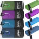 BOGI 4 Pack Microfiber Travel Sports Towel-Quick Dry Towel, Soft Lightweight Microfiber Camping Towel Absorbent Compact Travel Towel for Camping Gym Beach Bath Yoga Swimming Backpacking-4 pcs Medium (4 Pack-nblue+blue+agreen+purple)